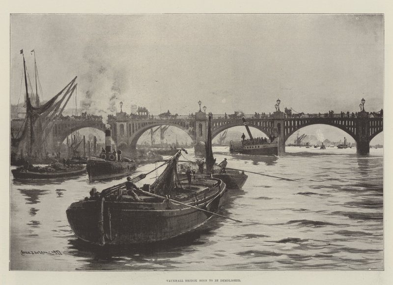 Vauxhall Bridge binnenkort gesloopt door Charles John de Lacy