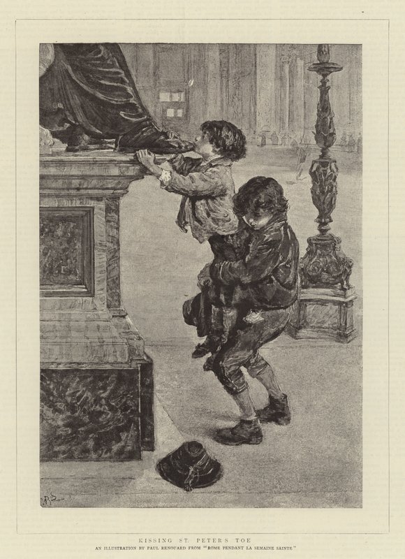 Kussen van de teen van Sint Pieter door Charles Paul Renouard