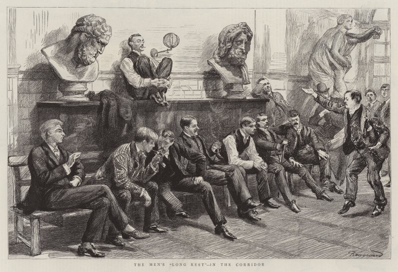 Scholen van de Koninklijke Academie door Charles Paul Renouard