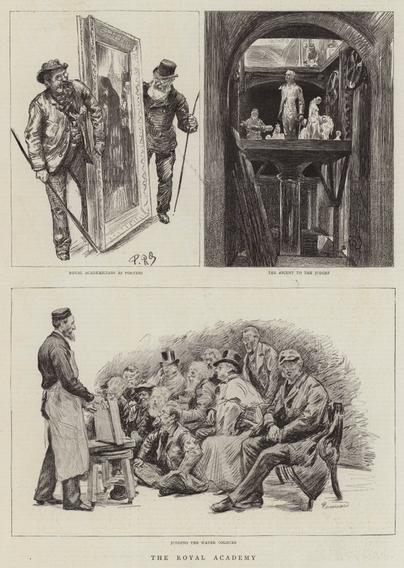 De Koninklijke Academie door Charles Paul Renouard