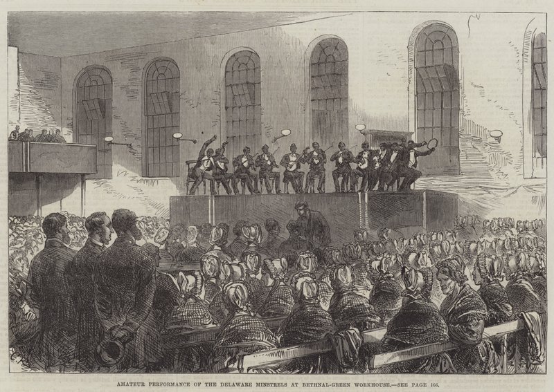 Amateurvoorstelling van de Delaware Minstrels in het Bethnal-Green Werkhuis door Sir John Charles Robinson