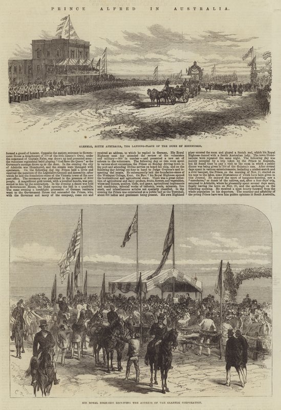 Prins Alfred in Australië door Sir John Charles Robinson