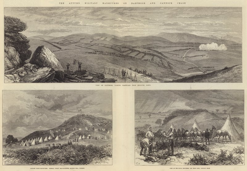 De Herfst Militaire Manoeuvres op Dartmoor en Cannock Chase door Sir John Charles Robinson