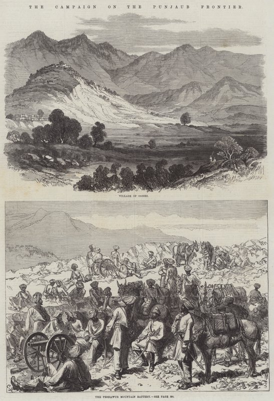 De campagne aan de Punjaub-grens door Sir John Charles Robinson