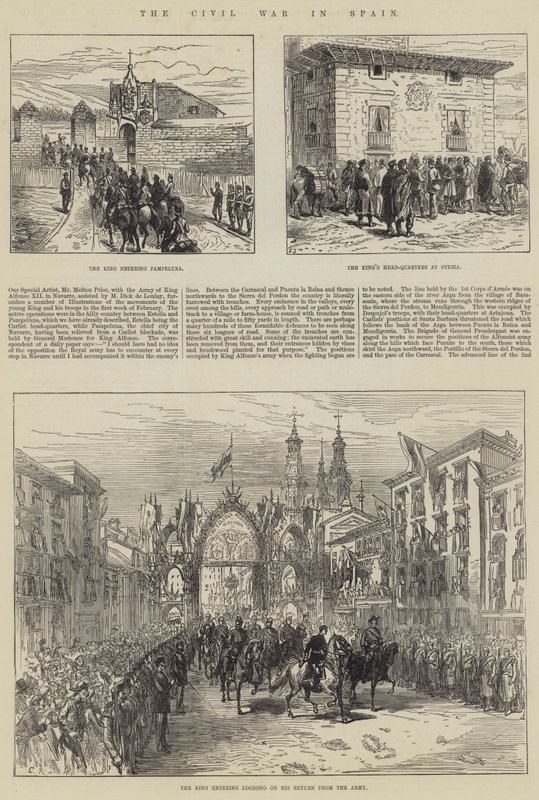 De burgeroorlog in Spanje door Sir John Charles Robinson