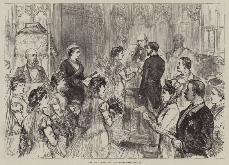 Het Koninklijk Huwelijk in Windsor door Sir John Charles Robinson