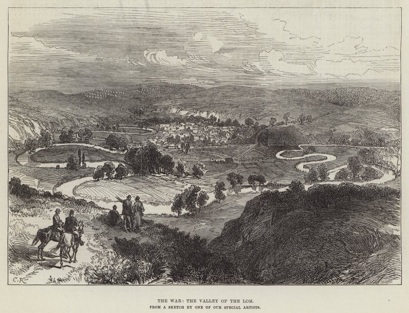 De oorlog, de vallei van de Lom door Sir John Charles Robinson