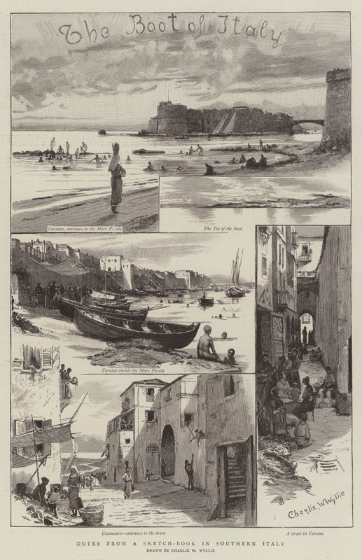 Aantekeningen uit een schetsboek in Zuid-Italië door Charles William Wyllie