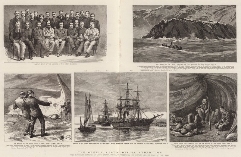 De Greely Arctische Hulp Expeditie door Charles William Wyllie