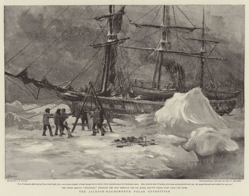 De Jackson-Harmsworth Pool Expeditie door Charles William Wyllie