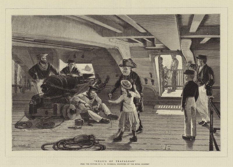 Relieken van Trafalgar door Charles Wynne Nicholls