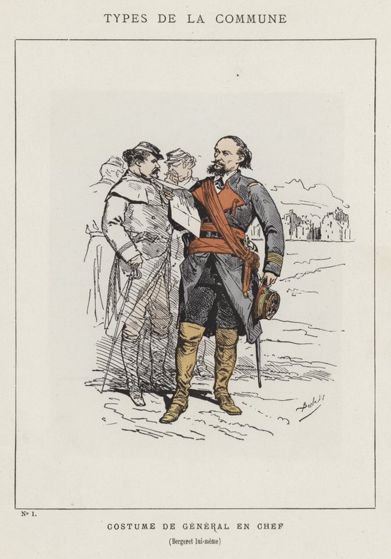 Kostuum van Generaal en Chef, Bergeret zelf door Charles Albert d Arnoux Bertall