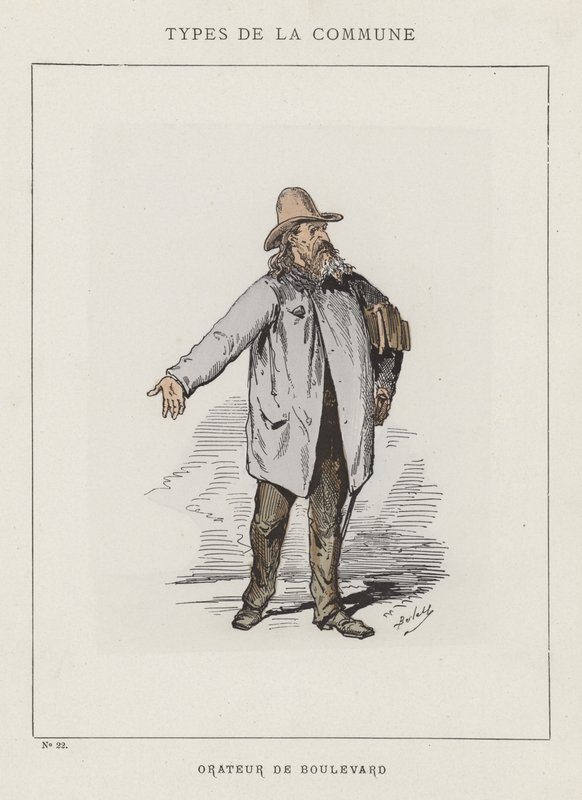 Orateur de Boulevard door Charles Albert d Arnoux Bertall