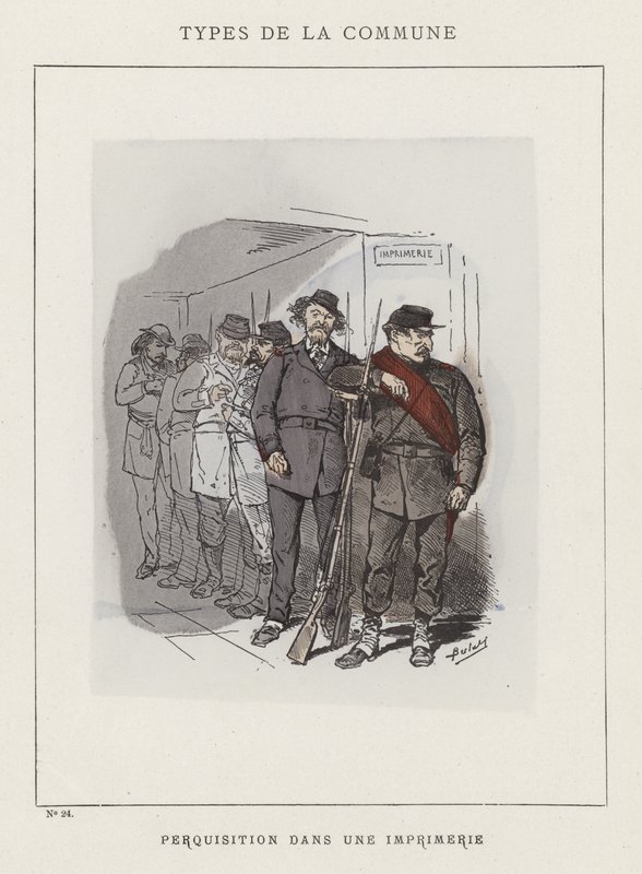 Onderzoek in een Drukkerij door Charles Albert d Arnoux Bertall