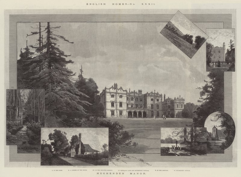 Hughenden Manor door Charles Auguste Loye