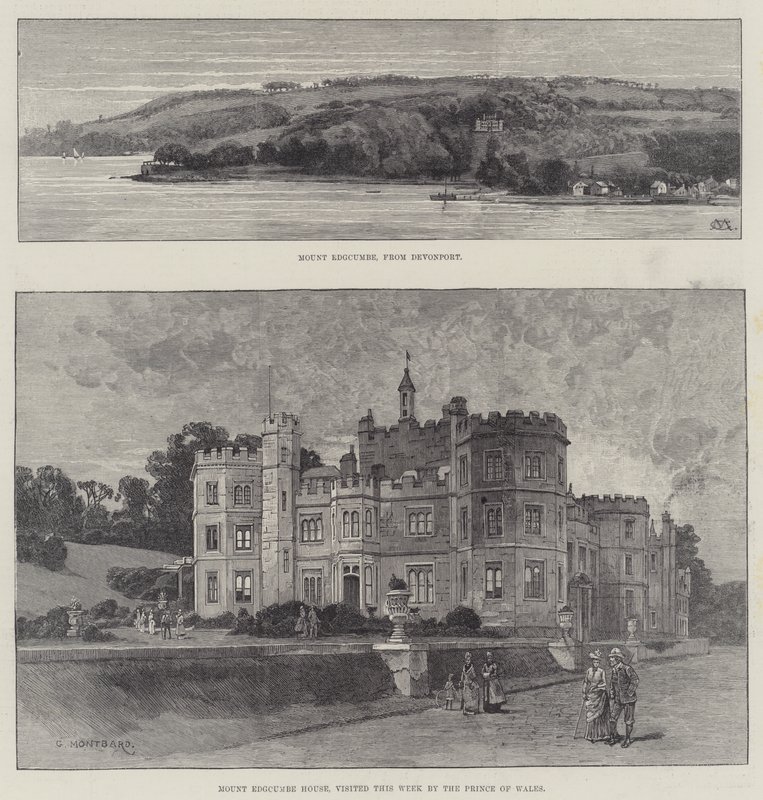 Mount Edgcumbe House door Charles Auguste Loye