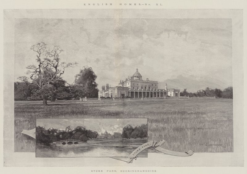 Stoke Park, Buckinghamshire door Charles Auguste Loye