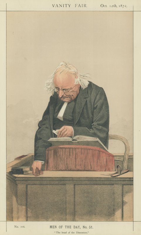 De Eerwaarde Thomas Binney door Charles Auguste Loye