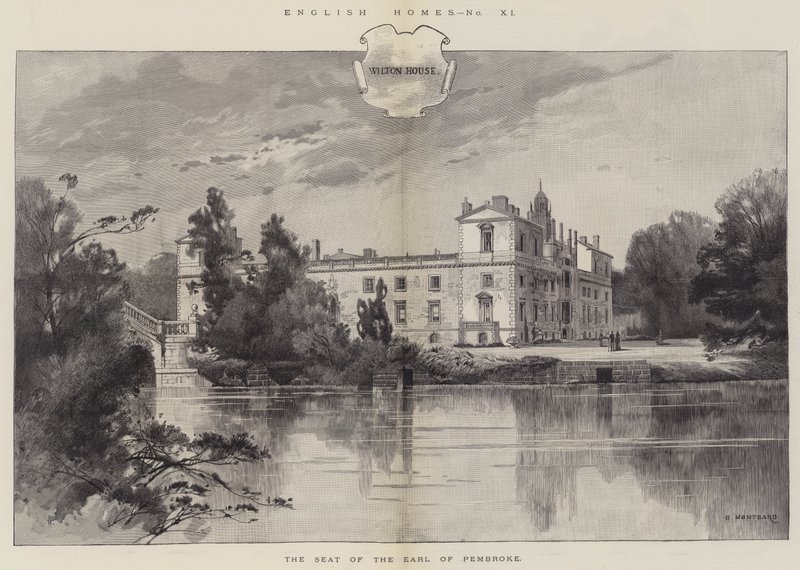 Wilton House, de Residentie van de Graaf van Pembroke door Charles Auguste Loye