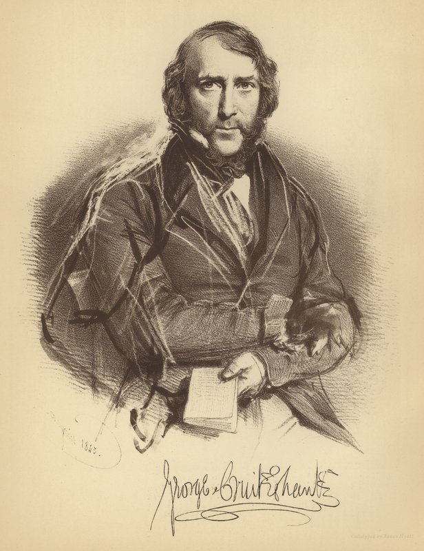 George Cruikshank door Charles Baugniet