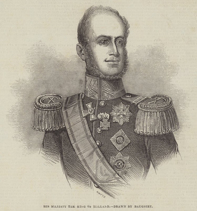 Zijne Majesteit de Koning van Nederland door Charles Baugniet