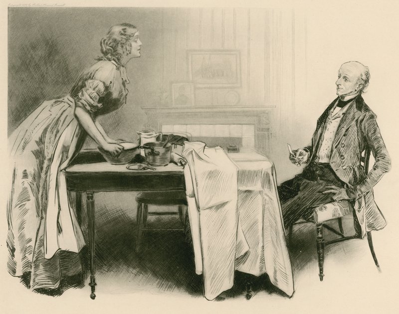 Dick Swiveller en de markiezin door Charles Dana Gibson