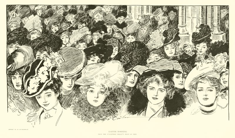 Paasochtend, vanuit het oogpunt van gevoelige personen door Charles Dana Gibson