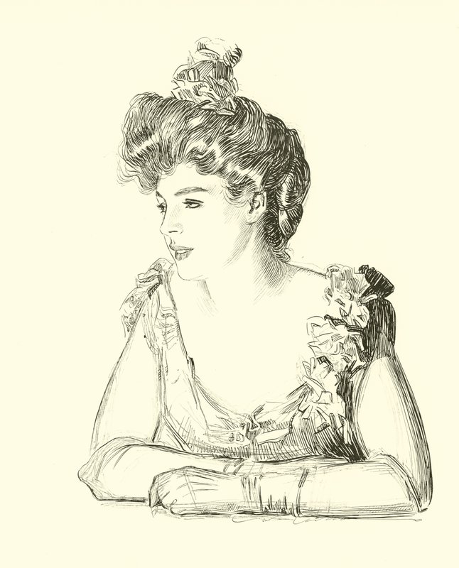 Illustratie voor De Sociale Ladder door Charles Dana Gibson