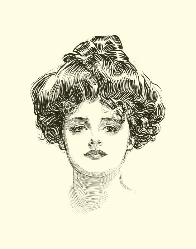 Illustratie voor De Sociale Ladder door Charles Dana Gibson