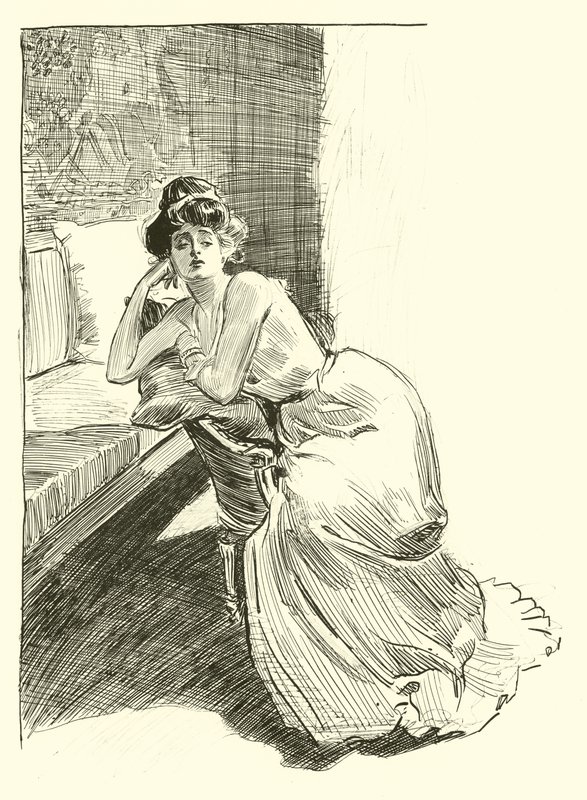 Illustratie voor De Sociale Ladder door Charles Dana Gibson