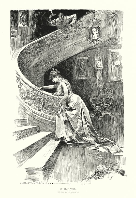 In Schrikkeljaar door Charles Dana Gibson