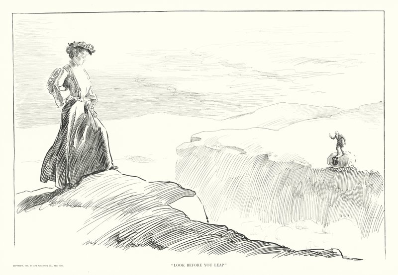 Kijk voordat je springt door Charles Dana Gibson