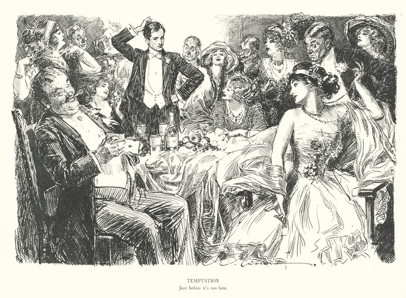 Verleiding, net voordat het te laat is door Charles Dana Gibson