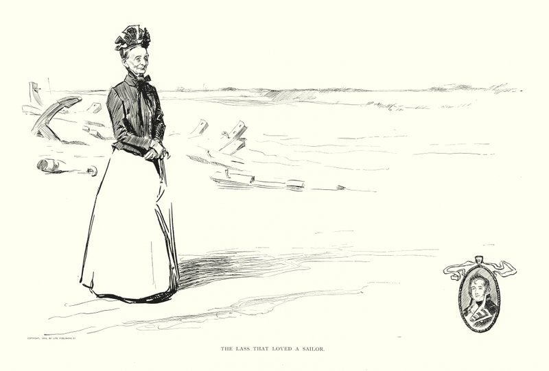 Het Meisje dat van een Zeeman Hield door Charles Dana Gibson