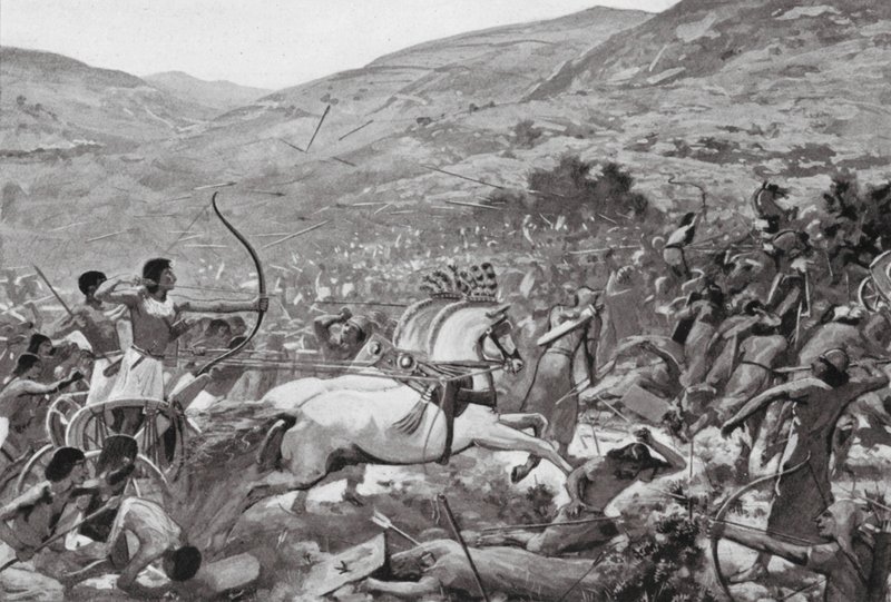 Sety I in Syrië, XIXe dynastie door Charles Daniel Ward