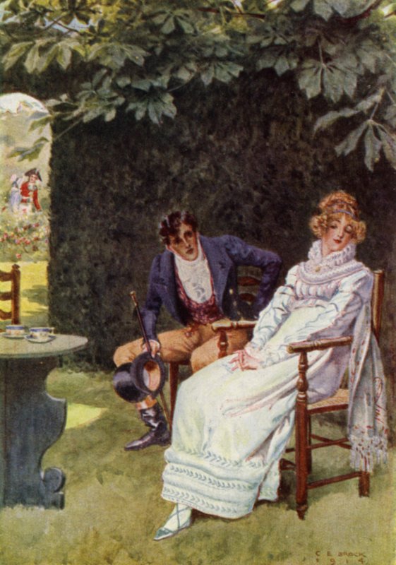 Illustratie voor The Amateur Gentleman door Jeffery Farnol door Charles Edmund (after) Brock
