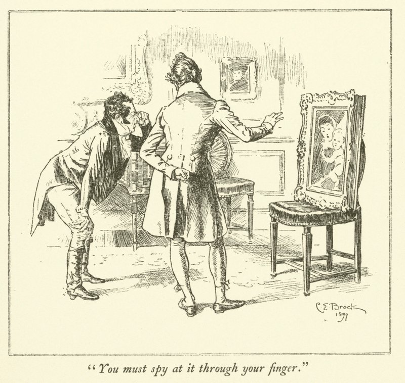 Illustratie voor The Essays of Elia door Charles Lamb door Charles Edmund Brock