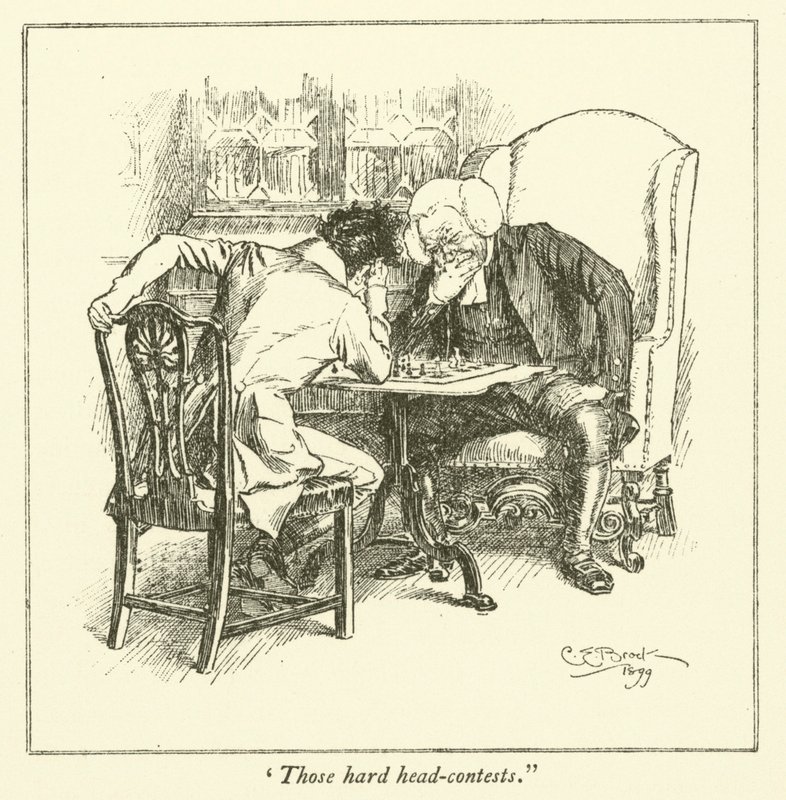 Illustratie voor The Essays of Elia door Charles Lamb (gravure) door Charles Edmund Brock