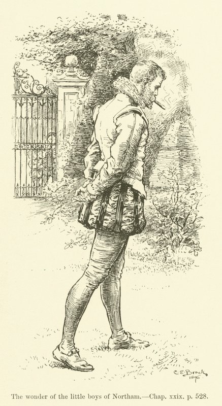 Illustratie voor Westward Ho! door Charles Kingsley door Charles Edmund Brock