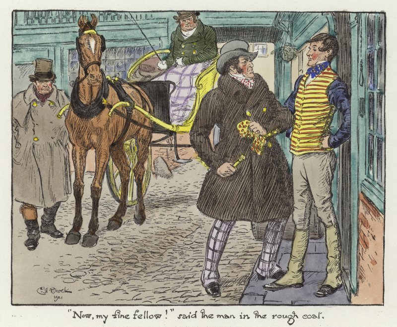 Illustratie voor de Pickwick Papers door Charles Edmund Brock