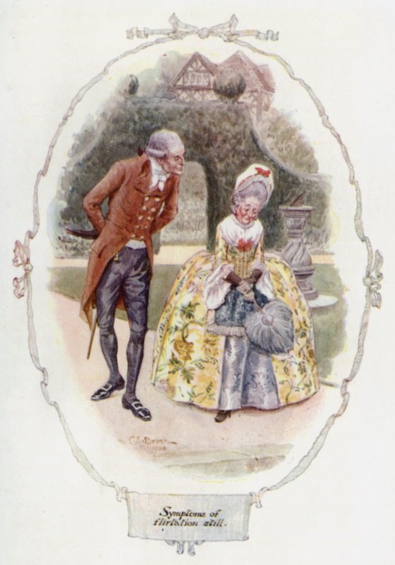 Symptomen van een flirtatie nog steeds door Charles Edmund Brock