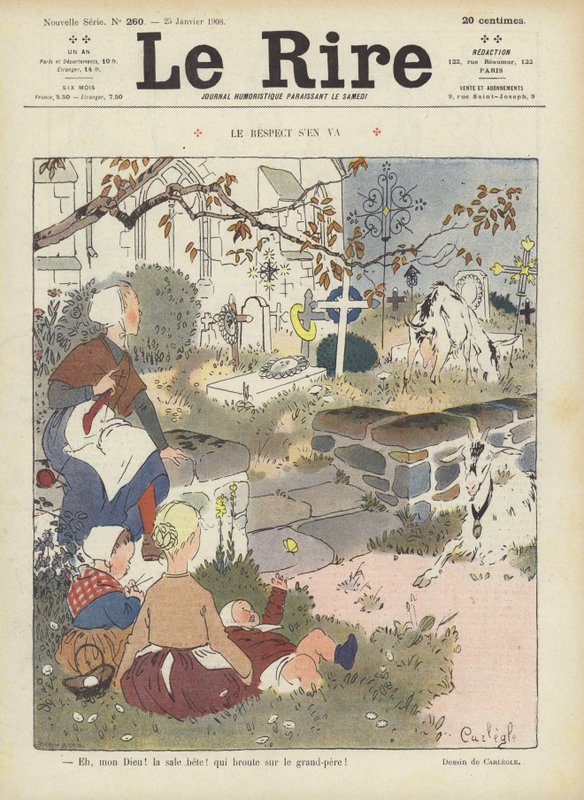 Illustratie voor Le Rire door Charles Emile Egli