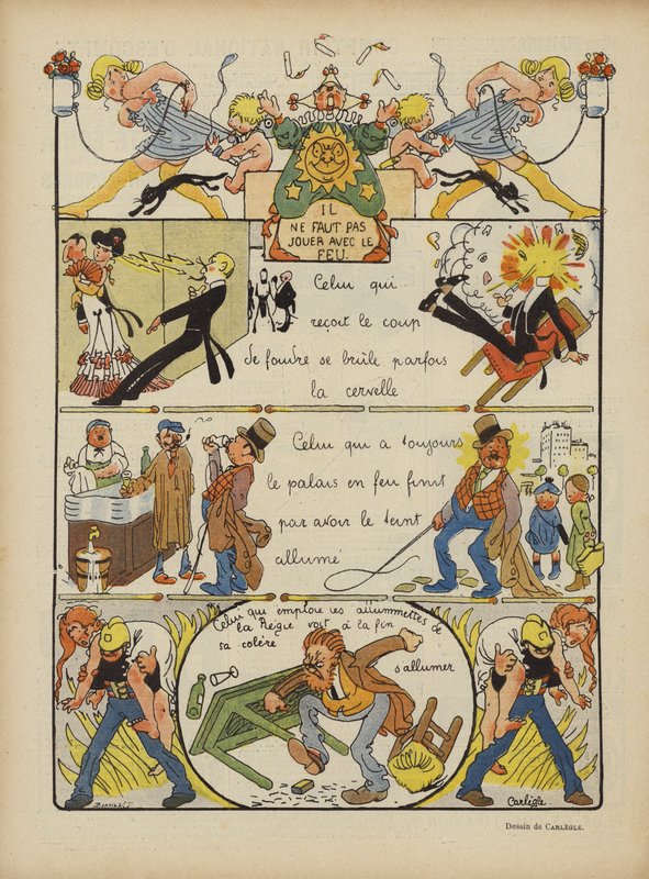 Illustratie voor Le Rire door Charles Emile Egli