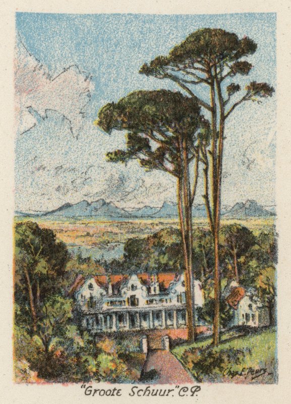 Zuid-Afrika: "Groote Schuur" door Charles Ernest Peers