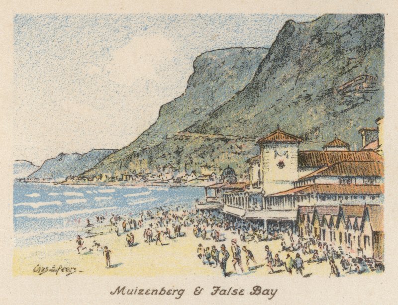 Zuid-Afrika: Muizenberg en Valsbaai door Charles Ernest Peers