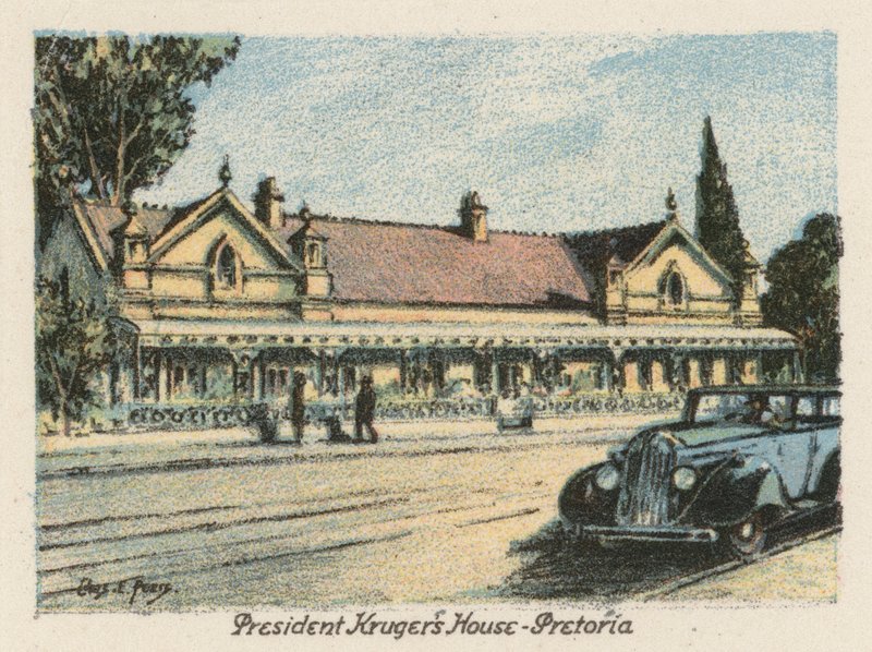 Zuid-Afrika: Huis van president Kruger, Pretoria door Charles Ernest Peers