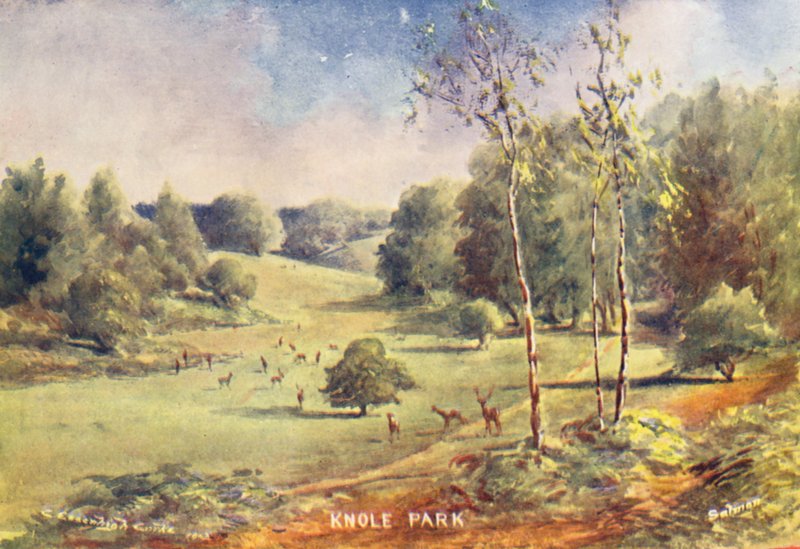Knole House: Gland in het Park door Charles Essenhigh Corke