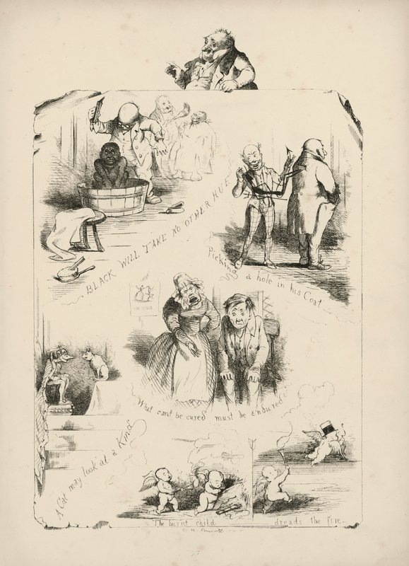 Pagina uit Proverbs with Pictures door Charles H. Bennett door Charles Henry (after) Bennett