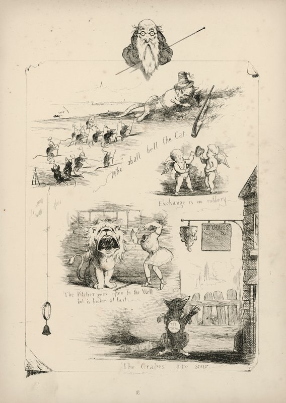 Pagina uit Proverbs with Pictures door Charles H. Bennett door Charles Henry (after) Bennett