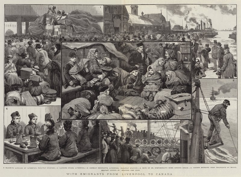 Met emigranten van Liverpool naar Canada door Charles J. Staniland
